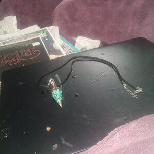 Handmade Turquoise Pendulum Crystal Necklace